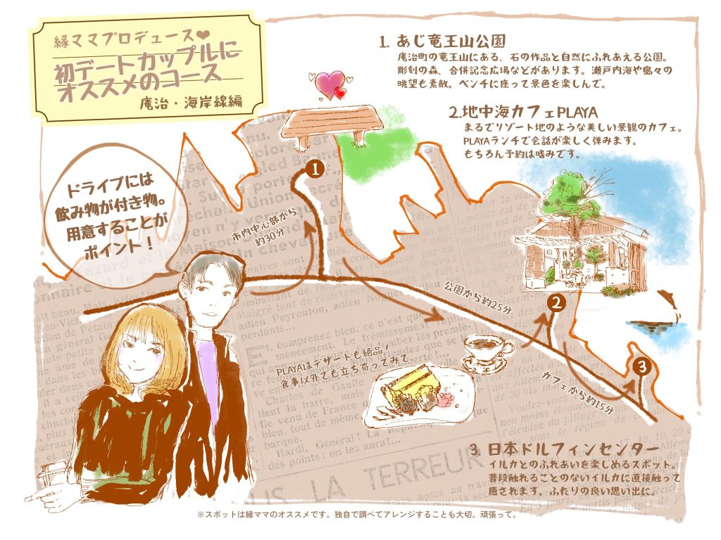 香川県デートコースMAP完成